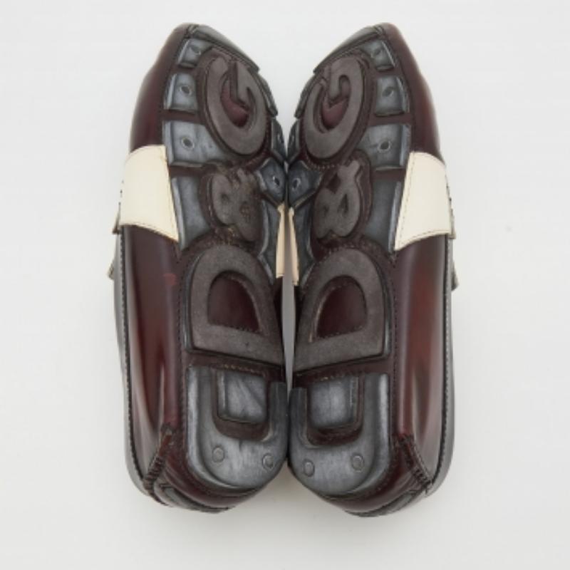 D&G Multicolor Leather Penny Slip On Loafers Size 42 3