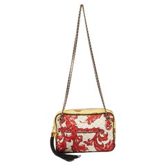 D&G Multicolor Quilted Printed Canvas Lily Glam Shoulder Bag