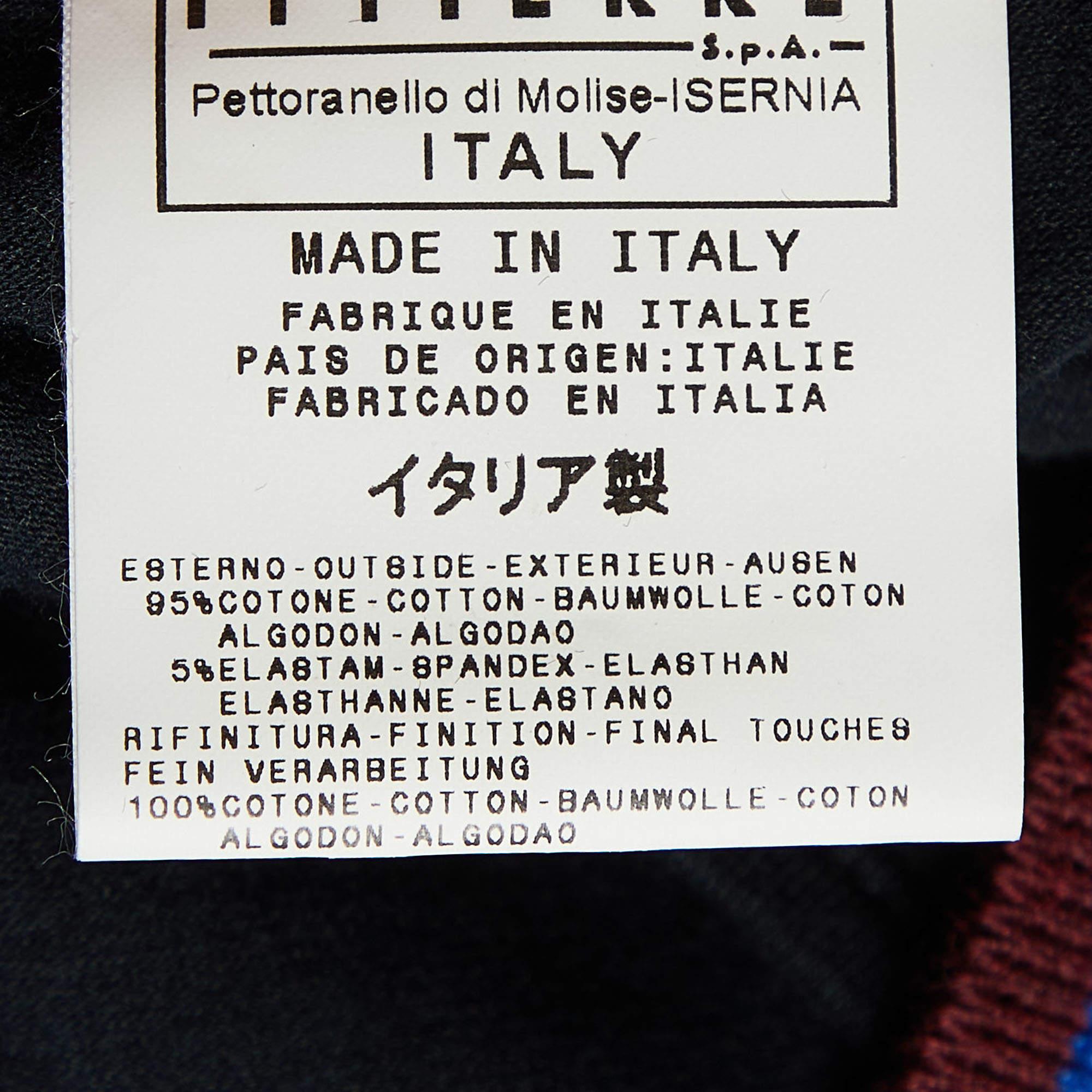 D&G Top sin mangas de punto de algodón azul marino S en venta 1