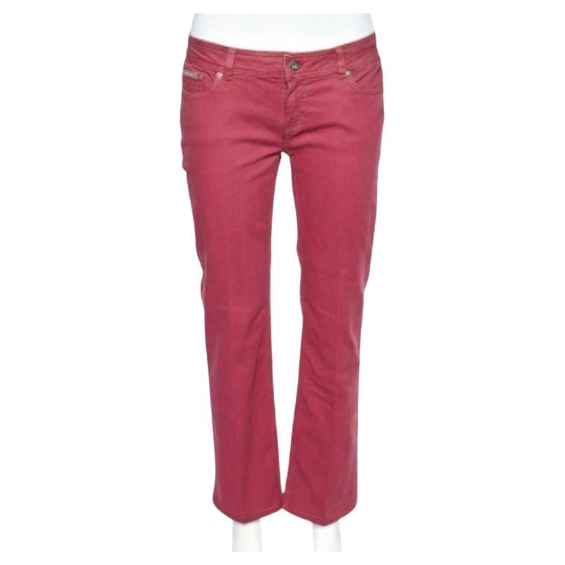 D&G Denim rosa cebolla de tiro bajo Regular Fit Vaqueros M