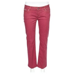 D&G Zwiebelrosa Denim Low Rise Regular Fit Jeans M