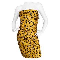 D&G Polka Dot Silk Strapless Corset Cocktail Dress by Dolce 
Gabbana NWT