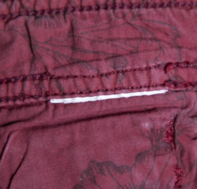 D&G Red Corduroy Low Rise Boot-Cut Tight Fit Pants S Waist 29