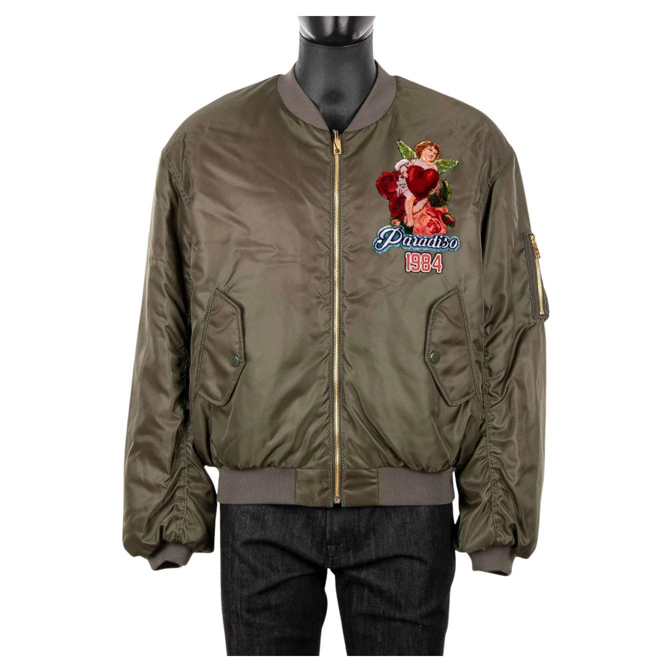Reversible mini monogram bomber jacket brown - Men
