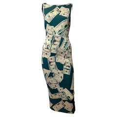 D&G S/S 2001 Dollar Print Jersey Dress