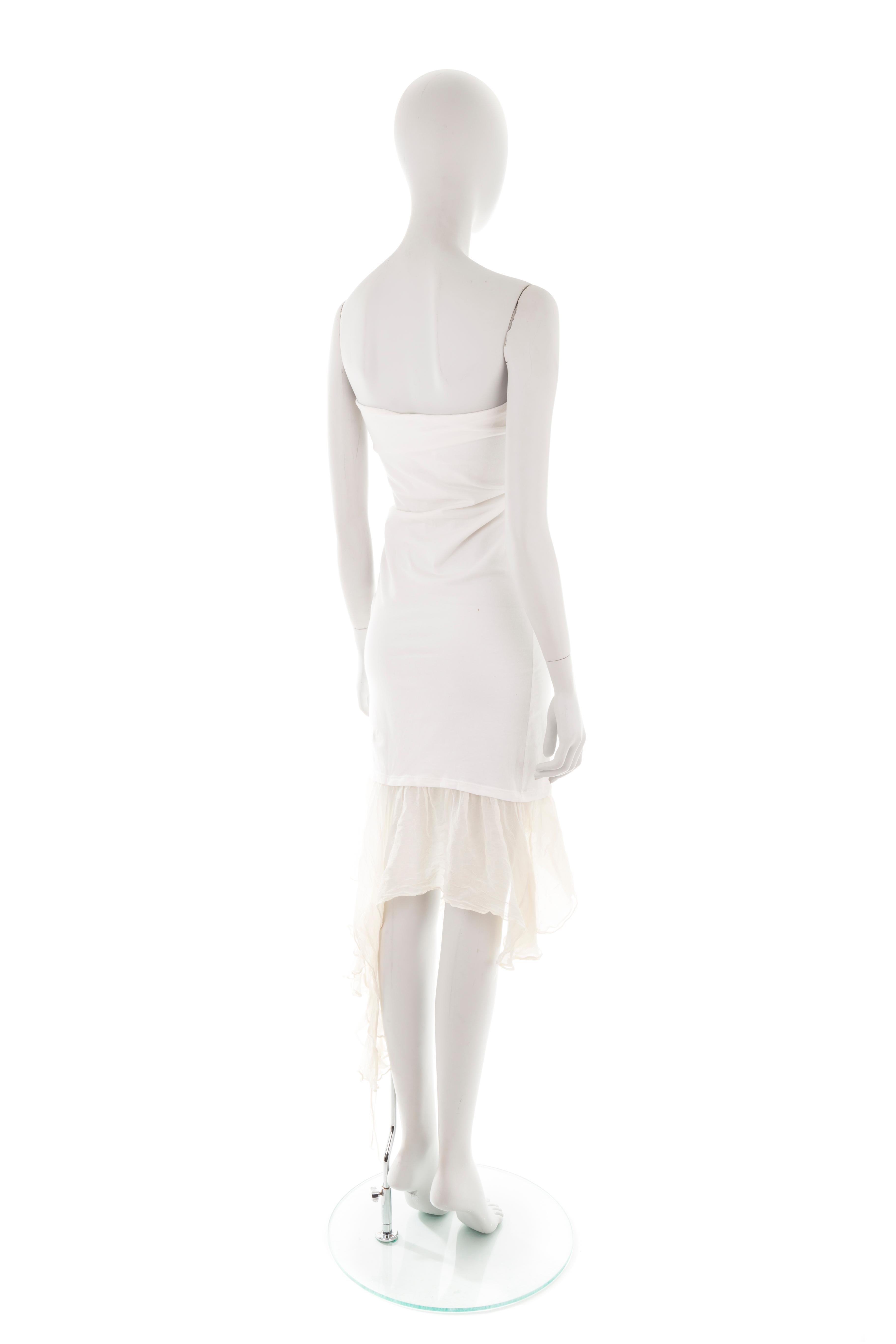 D&G S/S 2003 “Rome” ruffled tube dress For Sale 1