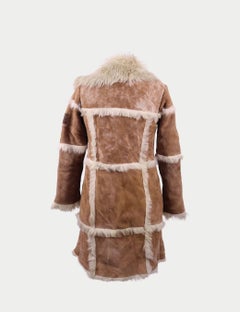 D & A Style Coates, bordé de fausse fourrure marron - US 8