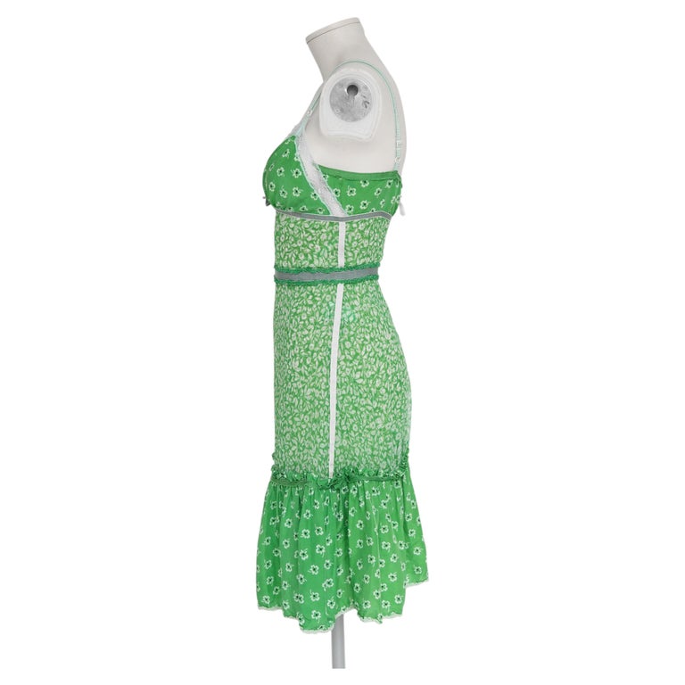 d&g green dress Dolce & Gabbana Long Sleeve Midi Dress in Dark Green