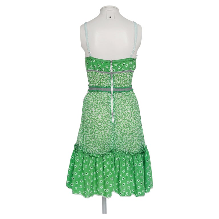 d&g green dress Dolce & Gabbana Long Sleeve Midi Dress in Dark Green