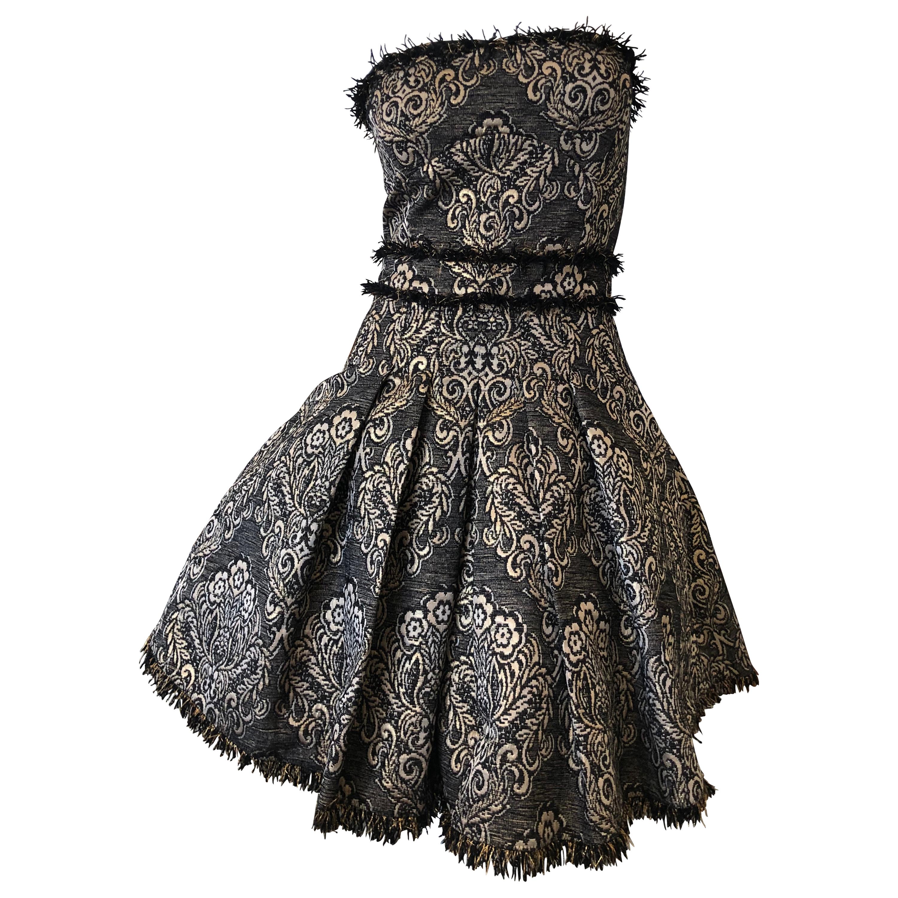  D&G Strapless Mini Ball Gown with Full Corset & Petticoats by Dolce & Gabbana For Sale