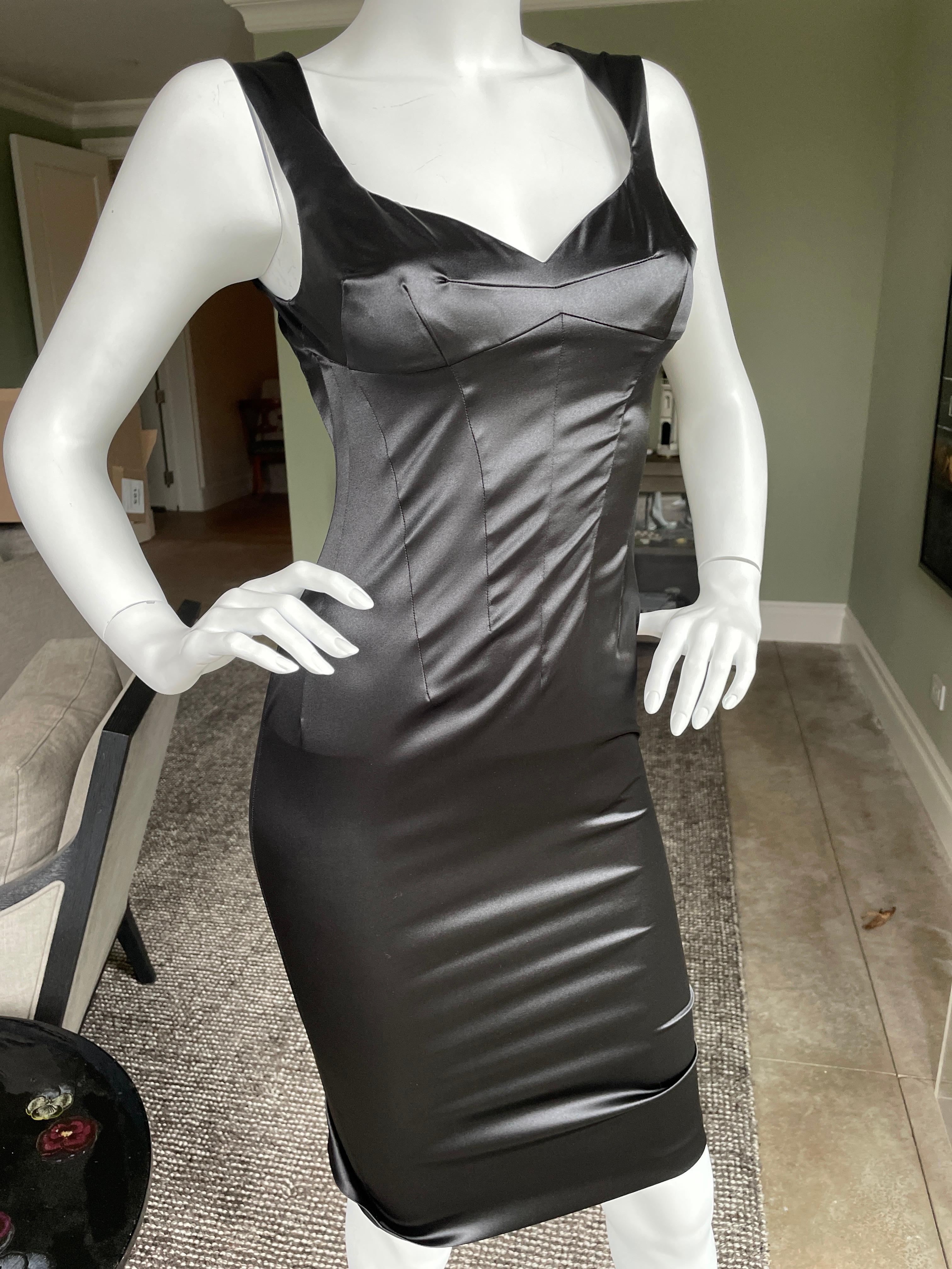 D&G Vintage Black Cocktail Dress by Dolce & Gabbana.
Size 38 but runs very small
 Bust 30