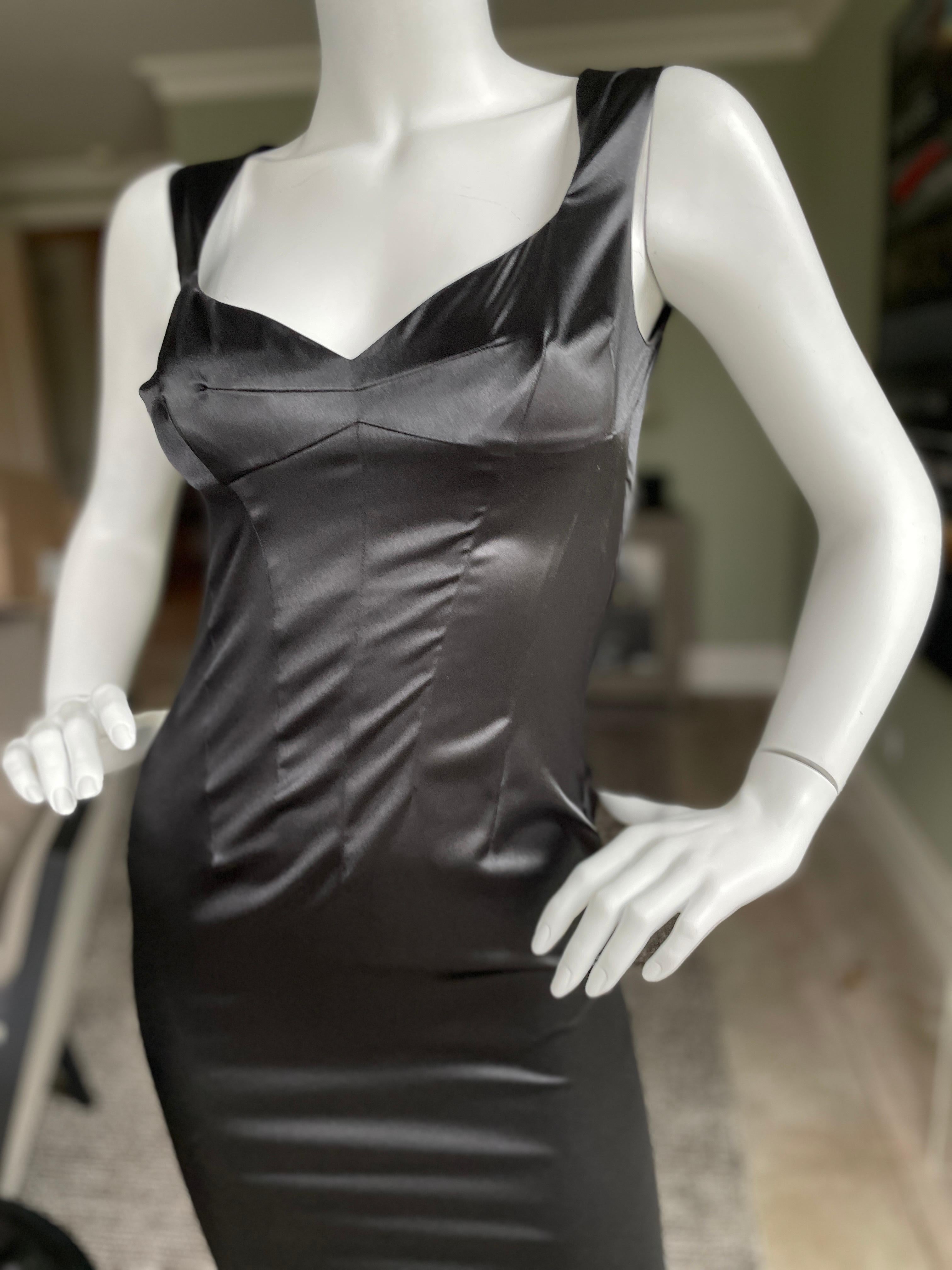 D&G Vintage Black Cocktail Dress by Dolce & Gabbana In Excellent Condition For Sale In Cloverdale, CA