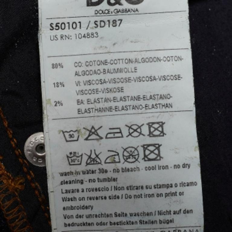 Vaqueros D&G Vintage Indigo Lavado Oscuro Lovely Jeans M en Bueno estado para la venta en Dubai, Al Qouz 2
