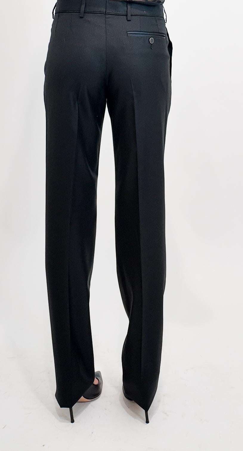 Esmoquin D&G Mujer Negro de Lana y Sarga de Seda con Solapa de Raso en venta 2