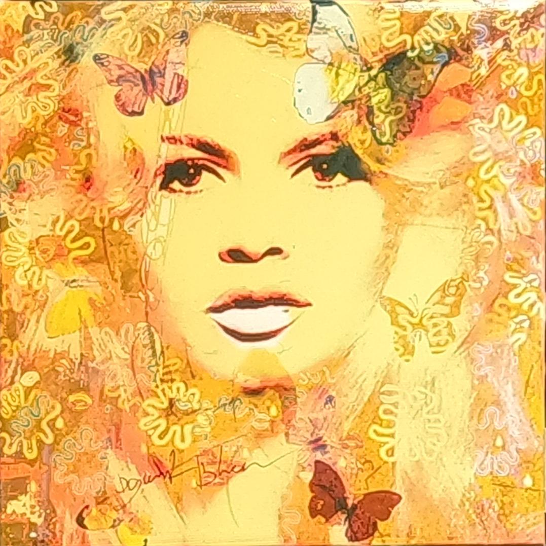 Bardot Butterfly, Mixed Media 