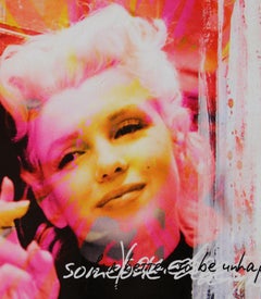 Marilyn Monroe, Pop Art Screenprint on Canvas by Dganit Blechner