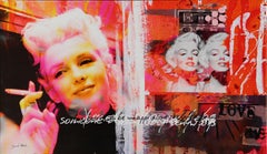 "Marilyn Monroe" Screenprint on Canvas by Dganit Blechner