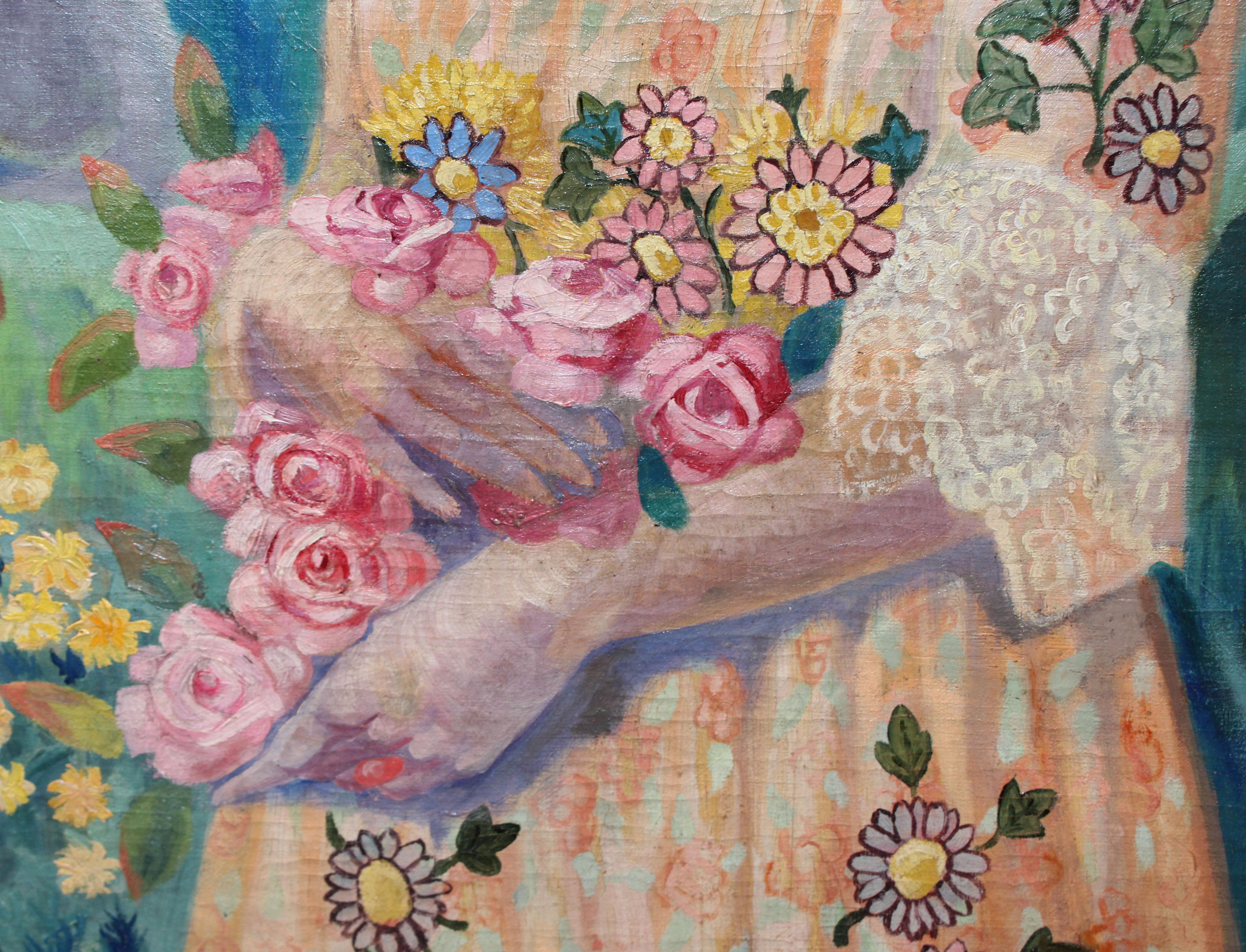 L'opera è stata firmata dall'artista nella parte inferiore e pubblicata nel 1922.

Se presenta sin enmarcar la pintura

Lo stato dell'opera è buono

Medidas obra: 94 x 79