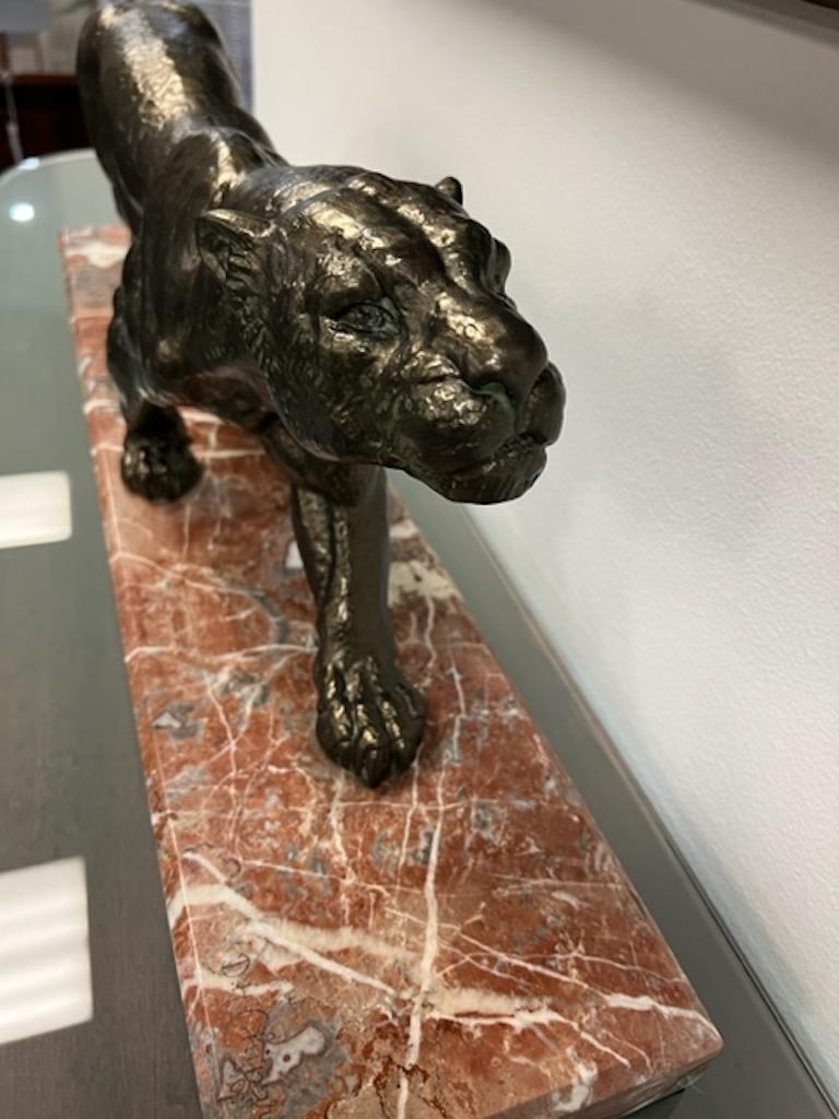 Panther-Skulptur im Art déco-Stil von D.H. Chiparus 2