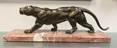 Panther-Skulptur im Art déco-Stil von D.H. Chiparus