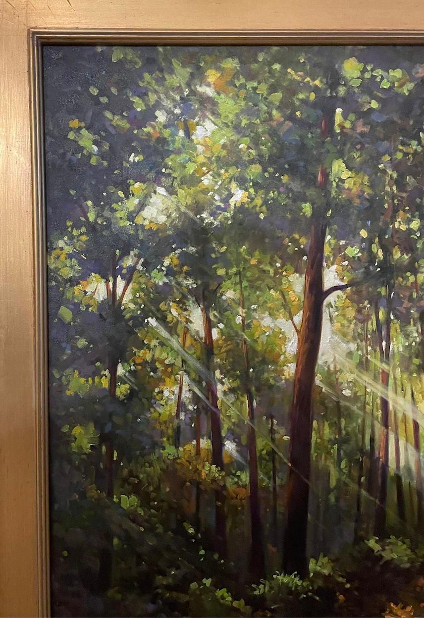 Landschaft (Braun), Landscape Painting, von Dhamin Jassim