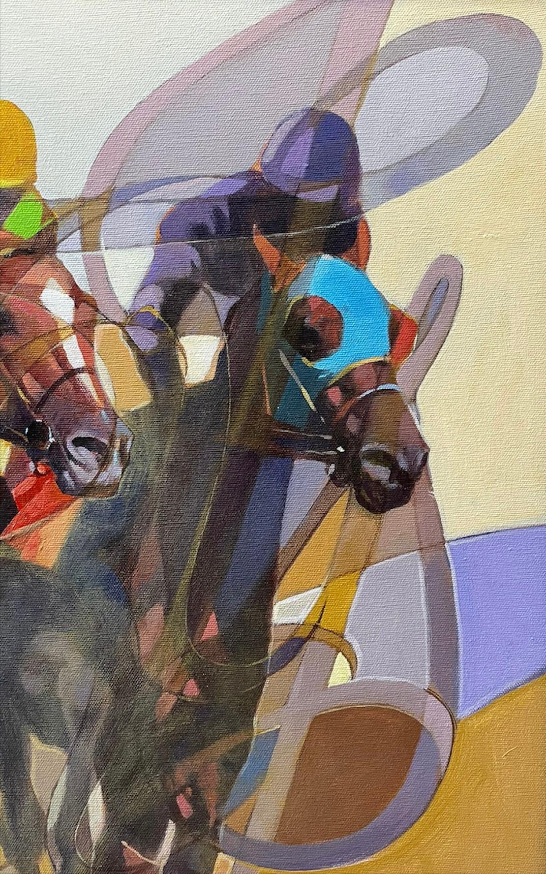 Les trois chevaux - Painting de Dhamin Jassim