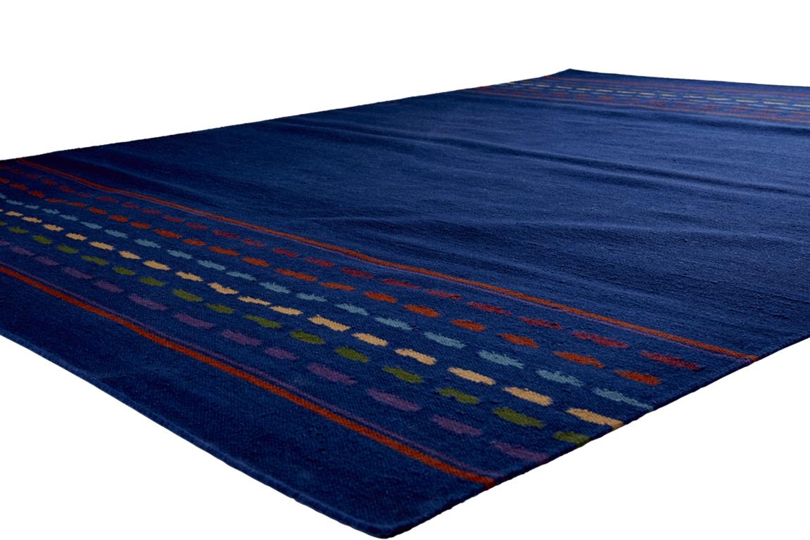 Handgeknüpfter Eco-Luxury-Teppich „Dhanu“ aus nachhaltiger Wolle, Maße 170 x 240 cm (Moderne) im Angebot