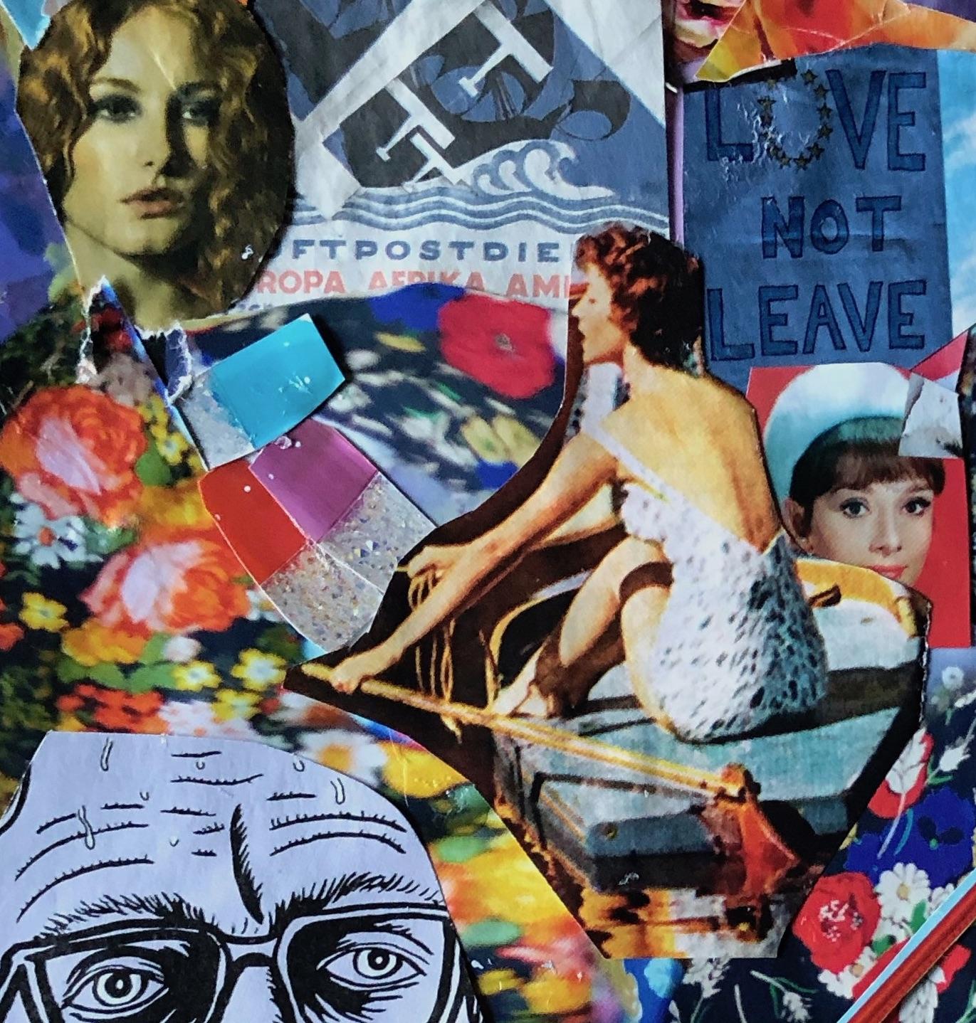 easy magazine collage art