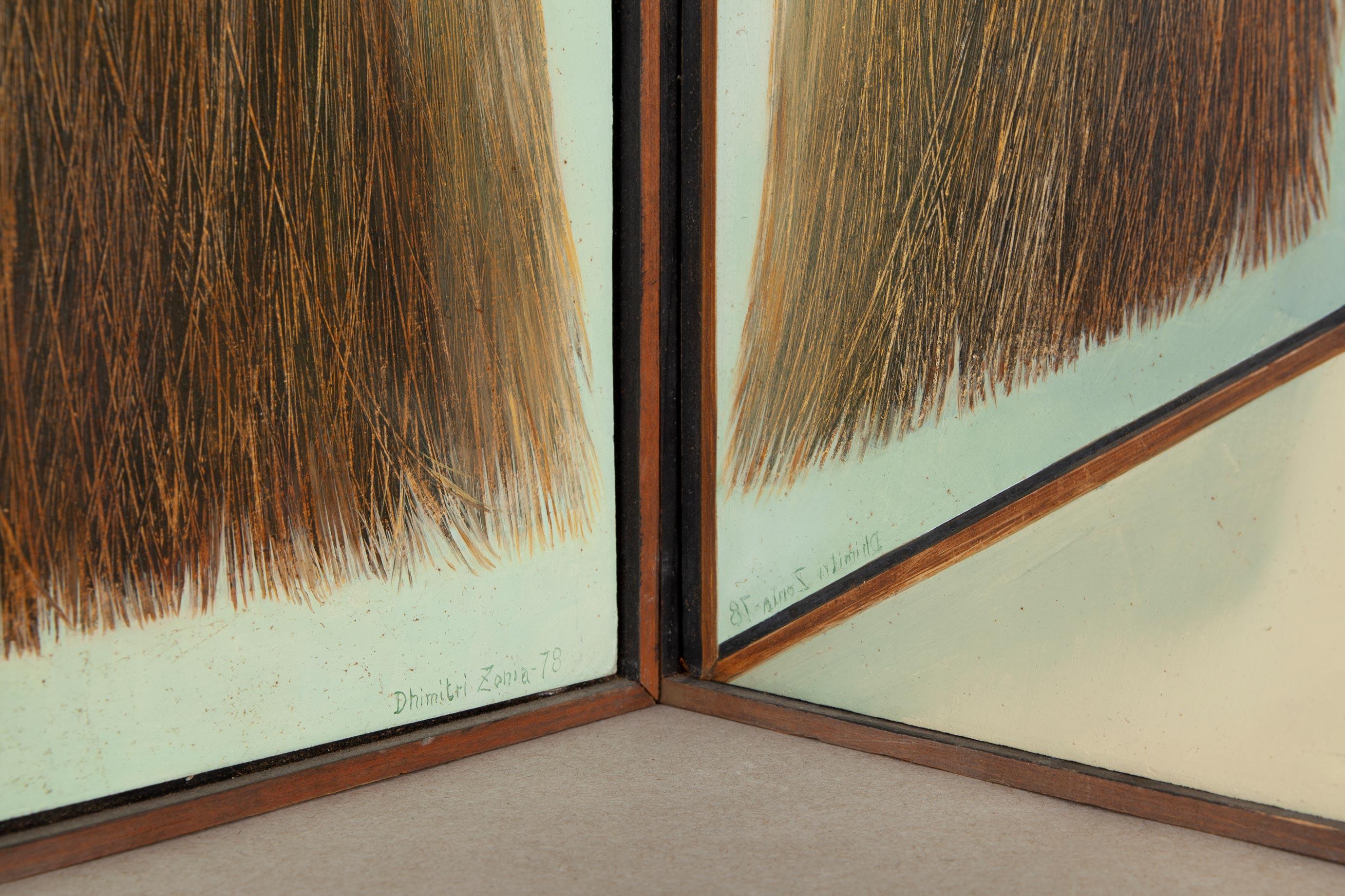 Dhimitri Zonia (américain, 1921 - 2016) était un peintre et un graphiste connu pour ses scènes marines, son œuvre graphique d'après-guerre et ses compositions contemporaines. Né à Saint Louis, dans le Missouri, il a étudié indépendamment en Italie