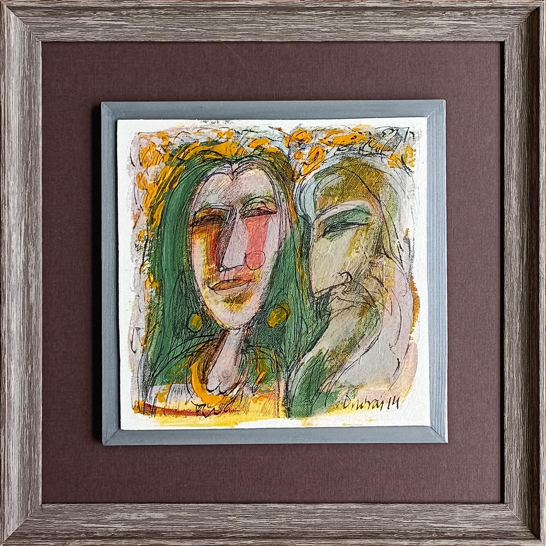 Dhiraj Chowdhury - Urbashi Series - 12 x 12 inches (unframed size)
Acrylic on Board
( Framed & Door Delivered )

Style of the Artist : He steadfastly believes that art has to be closely associated with life – with humanity, with humanism. And he