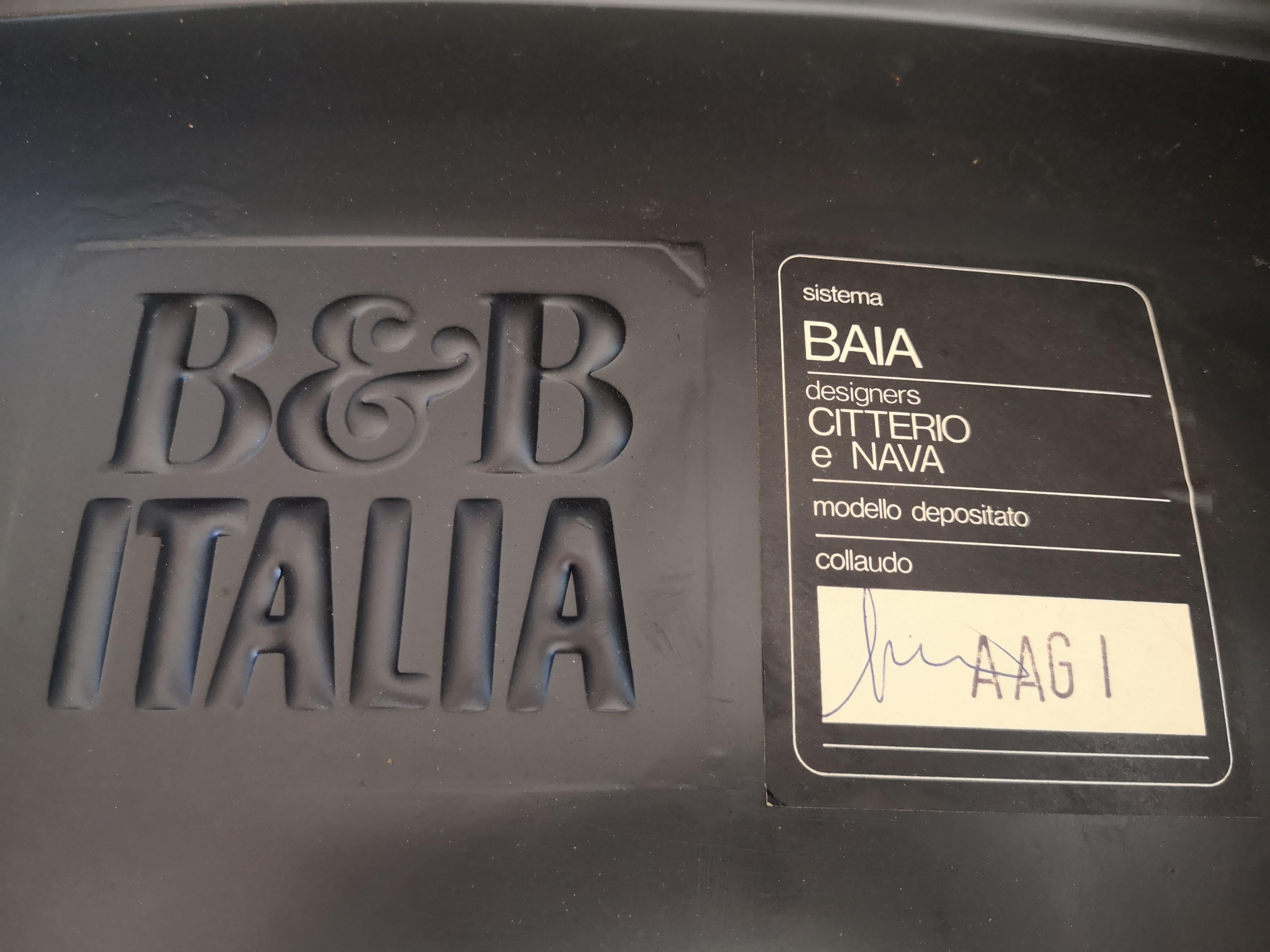 Italian Baia modular sofa from B&B Italia by Antonio Citterio and Paolo Nava For Sale