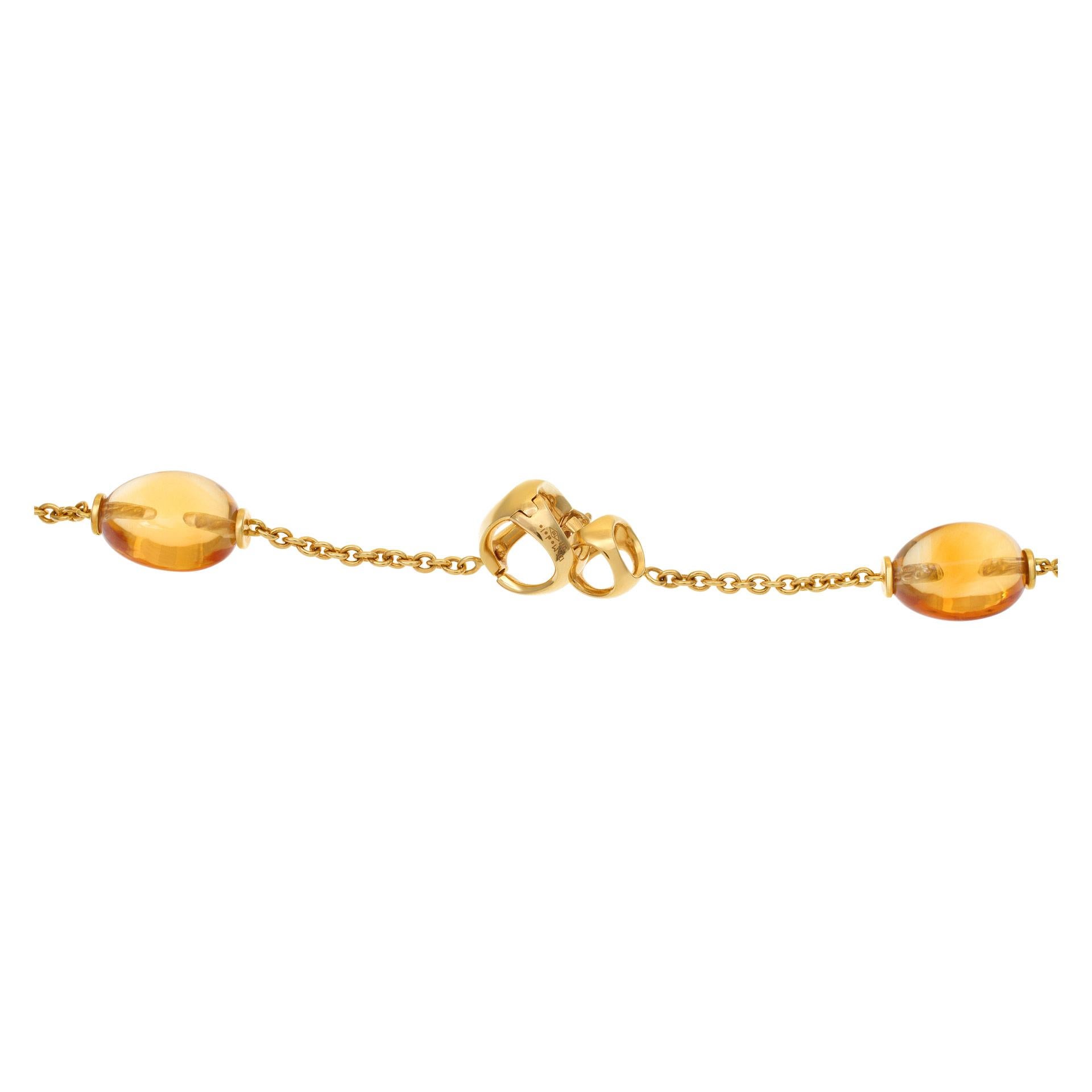Di Modolo Citrine Triadora Necklace in 18k Gold In Excellent Condition For Sale In Surfside, FL
