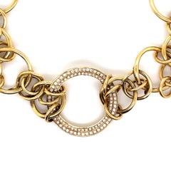 Di Modolo Tempia Kollektion Diamant-Gliederarmband aus 18 Karat Gelbgold Italien