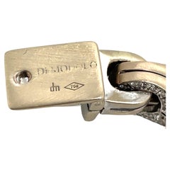 Di Modolo Bracelet à maillons en or blanc 18 carats et diamants de la collection Fiamma