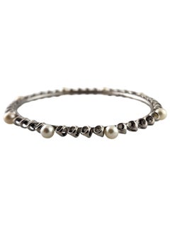 Di Modolo Bracelet jonc en argent sterling avec perles iconiques #18417
