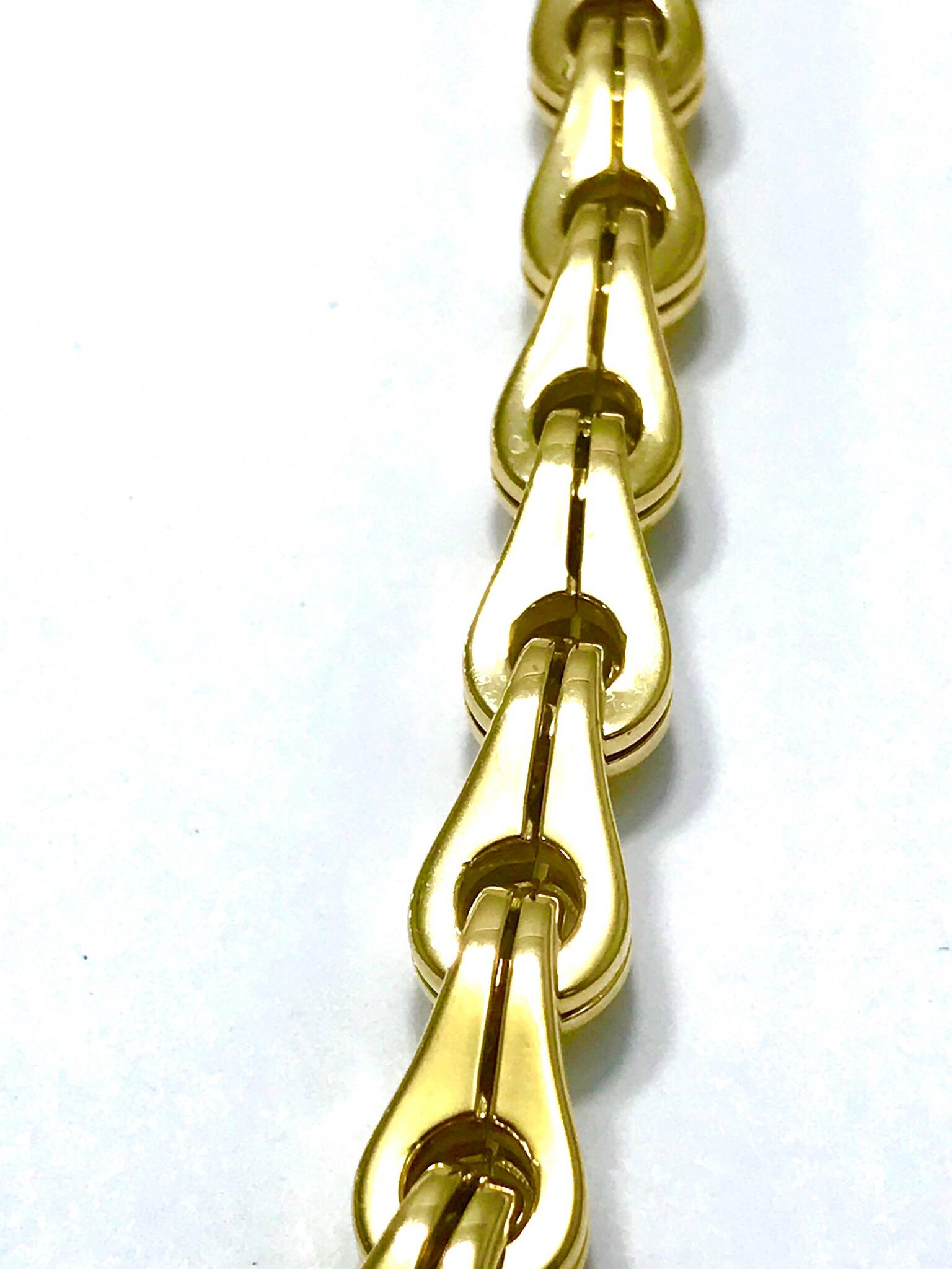 Di Modolo Tempia Halskette aus 18 Karat Gelbgold mit 0,52 Karat Diamanten (Rundschliff)