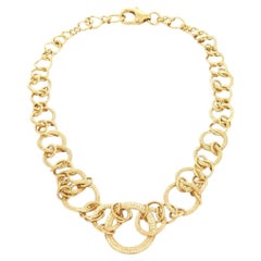 Di Modolo Tempia Collana Circle Link in oro giallo 18 carati, 2,40 carati