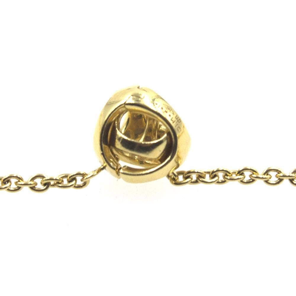 Di Modolo Triadora 18 Karat Yellow Gold Topaz Link Necklace In Excellent Condition In Boca Raton, FL
