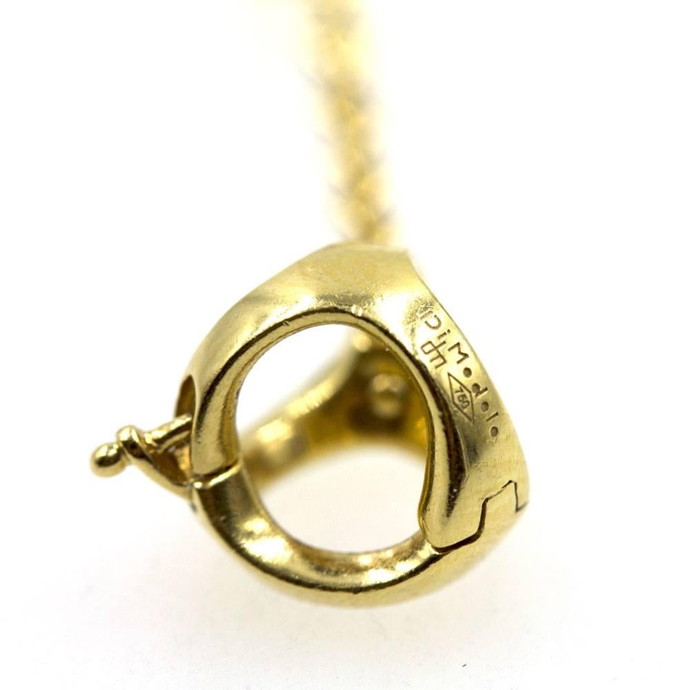 Women's Di Modolo Triadora 18 Karat Yellow Gold Topaz Link Necklace