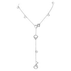 Di Modolo Triadra Circle Lariat Necklace in 18k White Gold