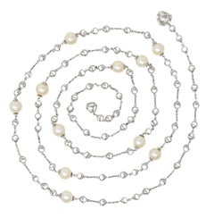 Di Modolo Collar Estación Triadra Perla Vintage Oro Blanco 18 Kilates