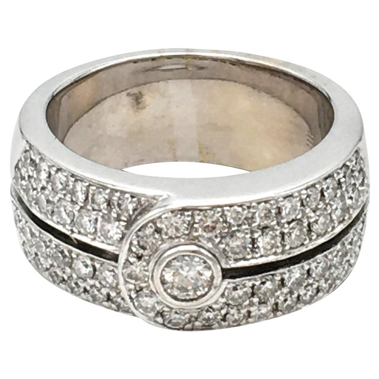 Di Modolo White Gold and Diamond Ring at 1stDibs | di modolo rings