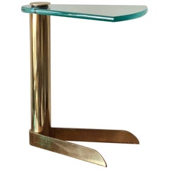 DIA Brass Table with Glass Top