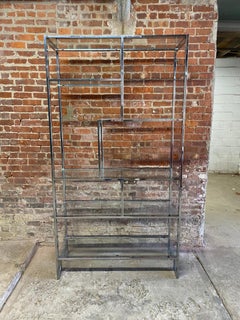 DIA Chrome and Glass Etagere