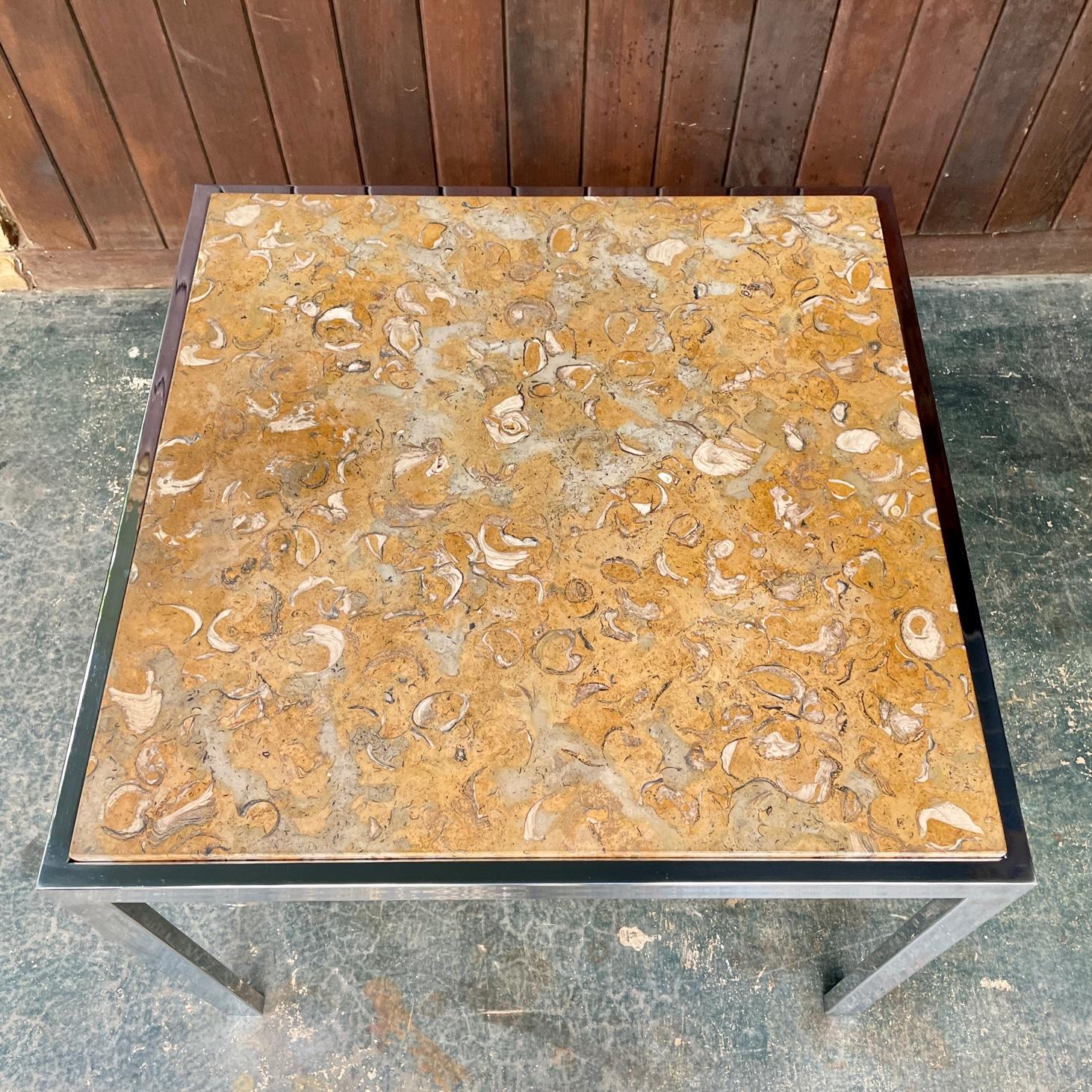 modern steel dining table