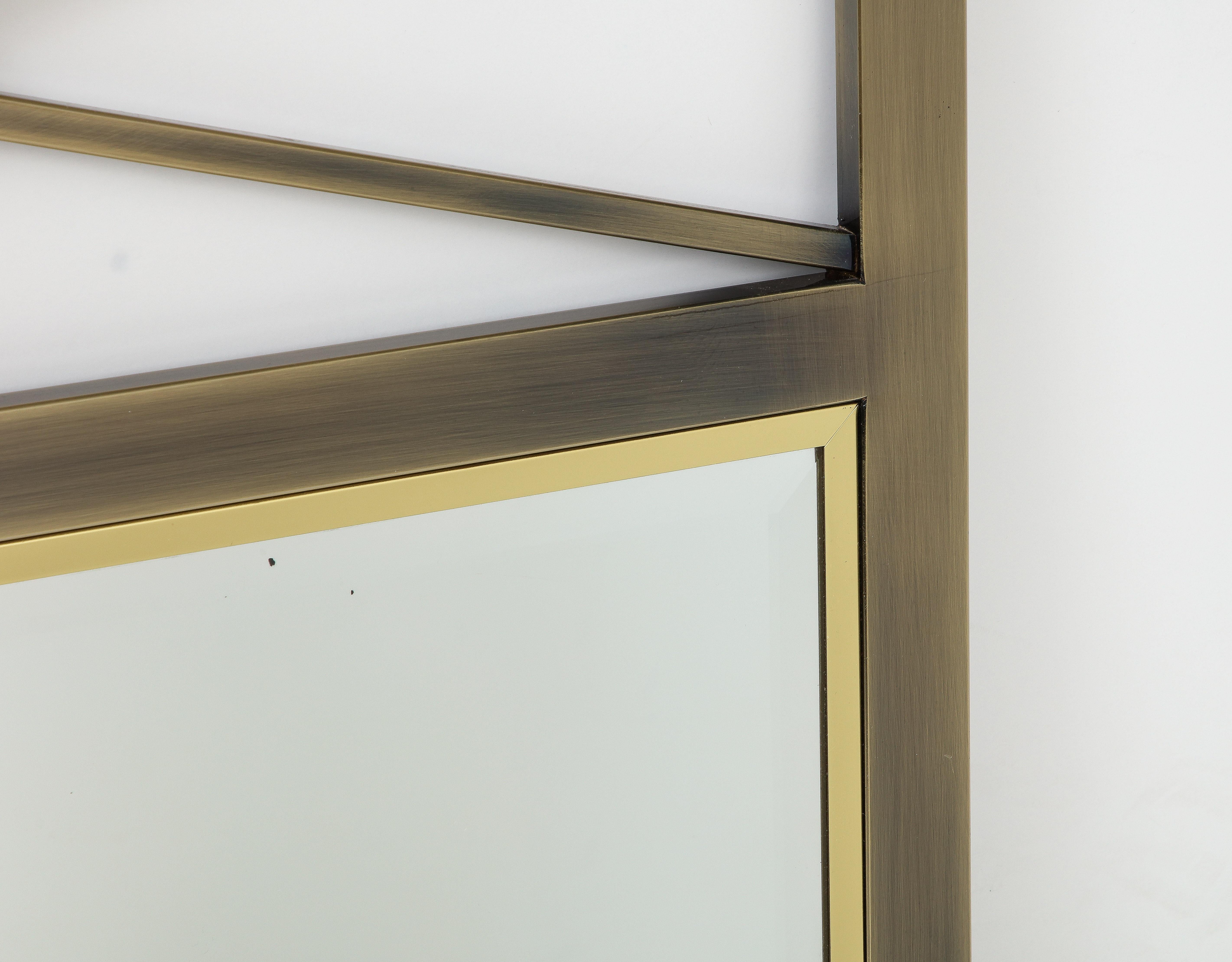 DIA Neoklassizistischer Spiegel aus Bronze und Messing im Angebot 2