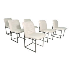 Vintage DIA Thin Frame Chrome Dining Chairs