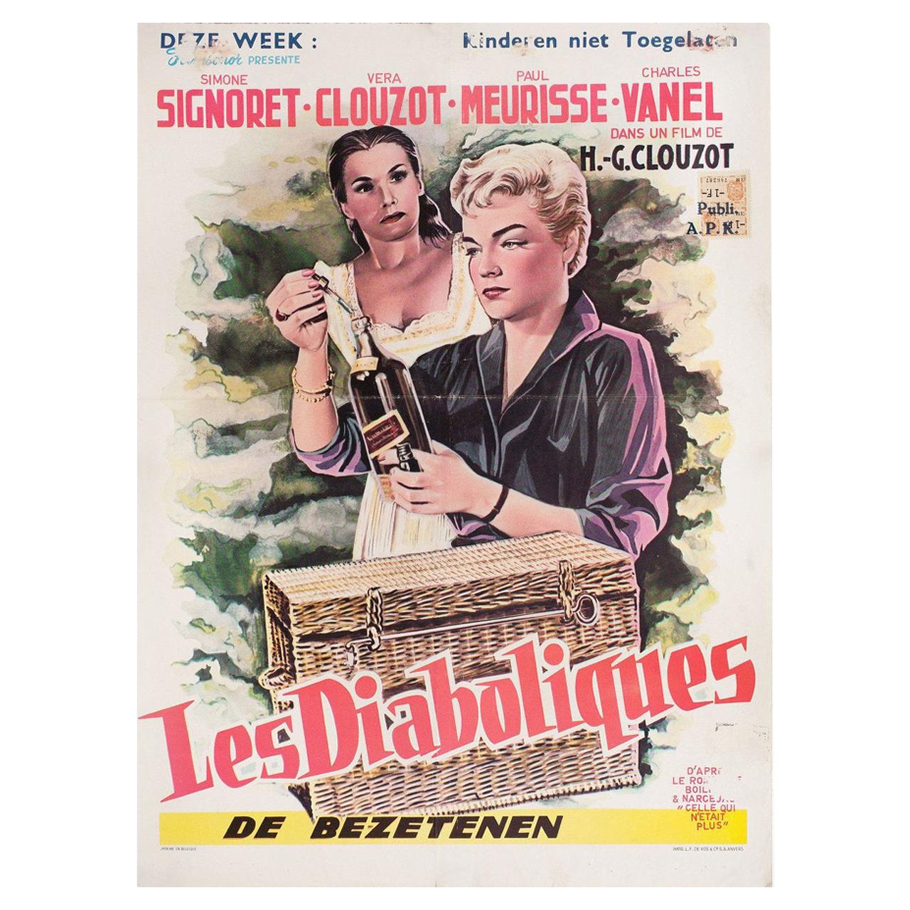 Diabolique 1955 Belgian Film Poster