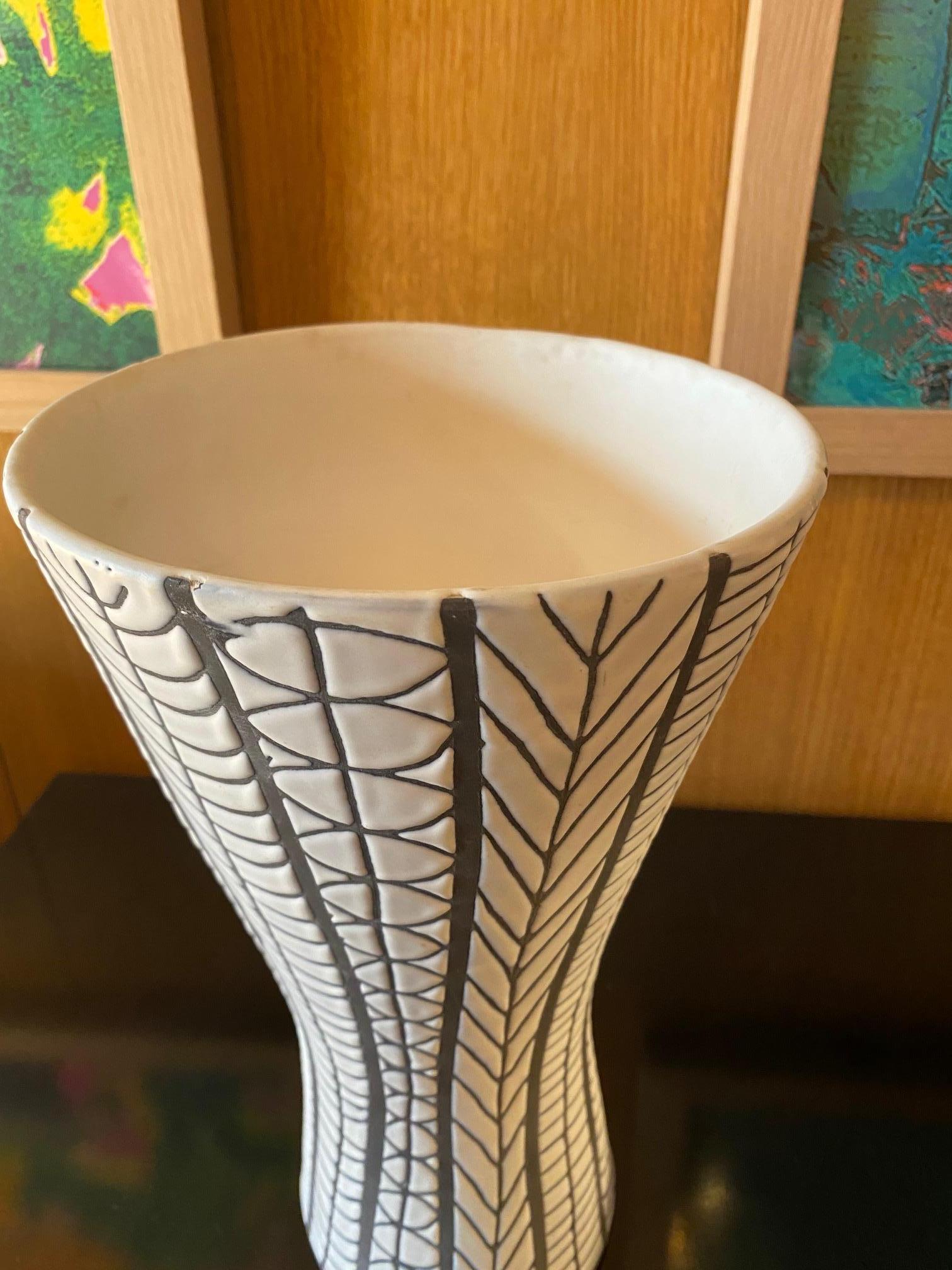 Keramikvase „Diabolo“ von Roger Capron, Frankreich (Emailliert) im Angebot