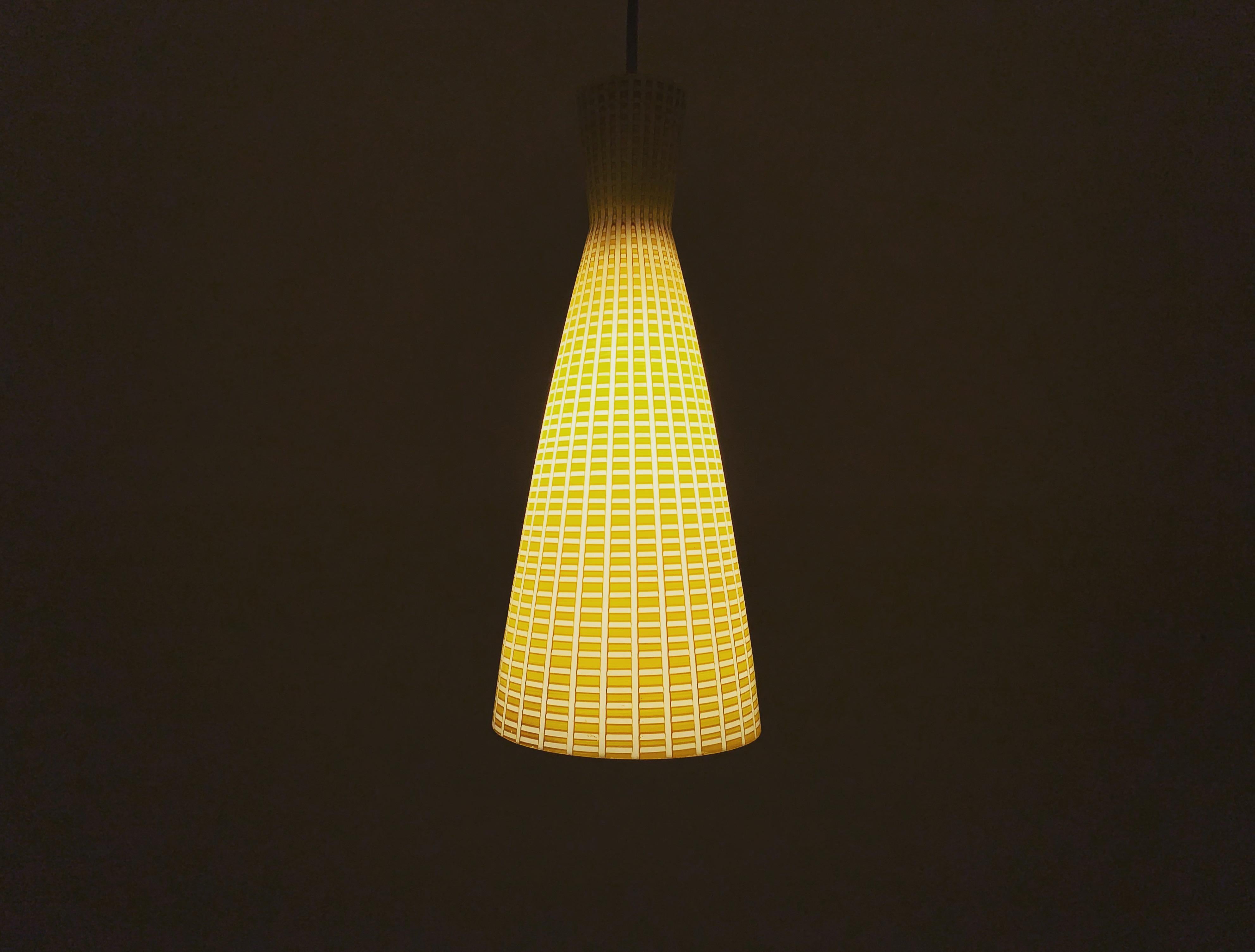 Diabolo Glass Pendant Lamp by Aloys Gangkofner for Peill and Putzler For Sale 2
